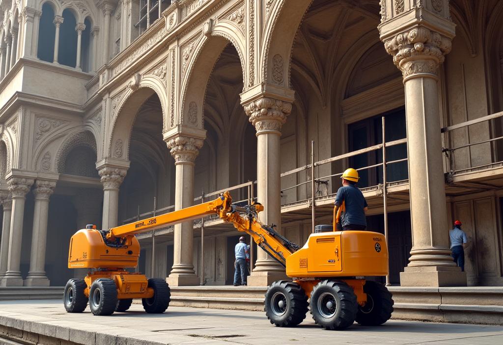 Equipos especializados para rehabilitación de edificios históricos