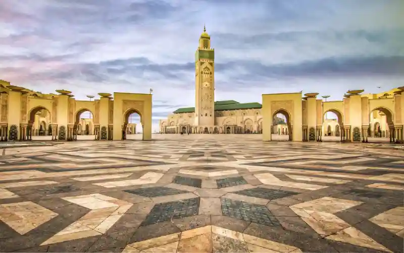 Hassan II Mosque during a 7-day Morocco Imperial Cities tour from Casablanca
