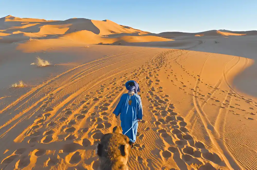Local guide in Merzouga representing the Sahara roots of Tours of Morocco